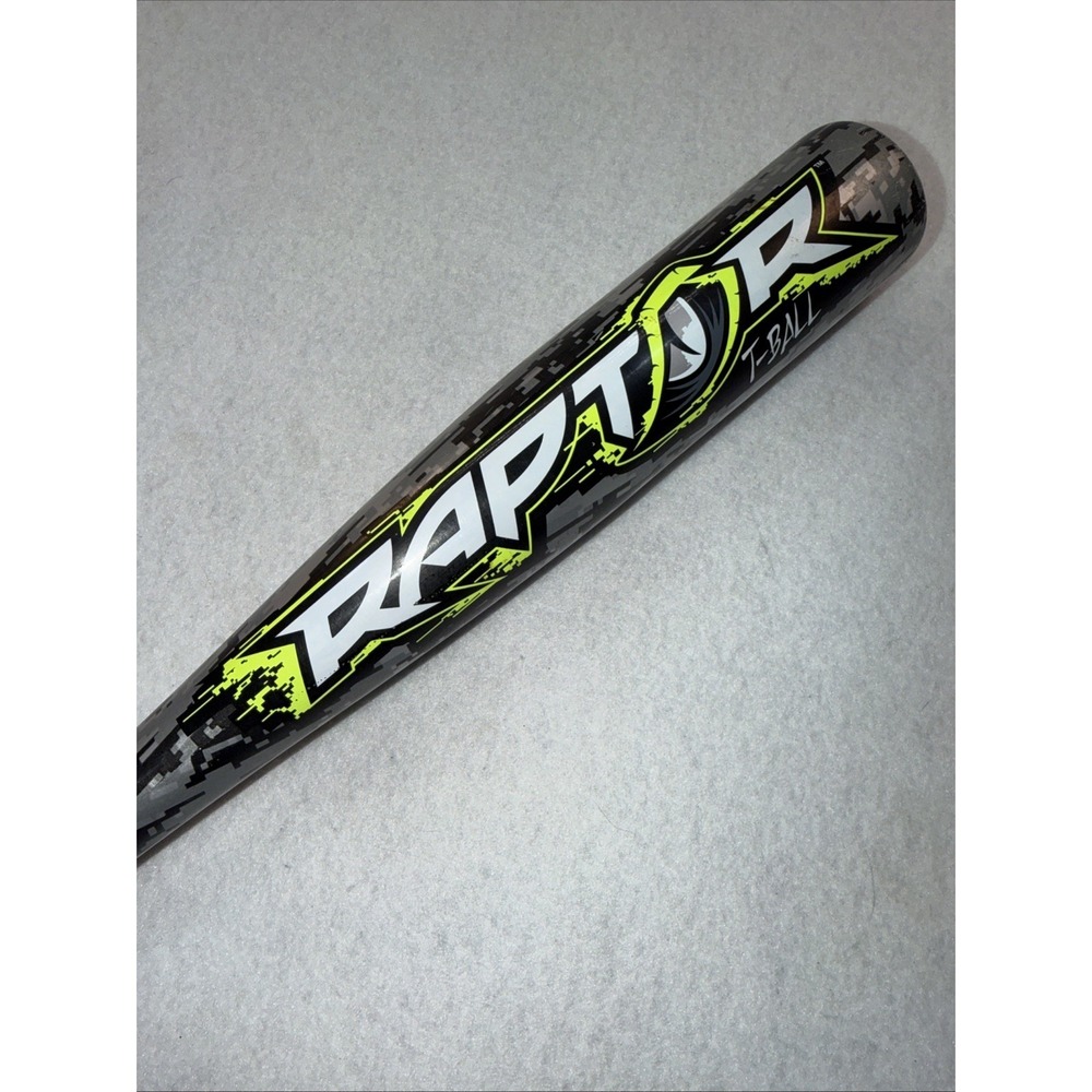 Rawlings 25" Raptor TB8R12 USA Tee Ball Bat 2 1/4" Gray Black Neon Green -12